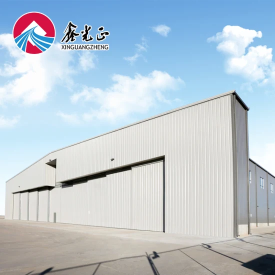 Long Span Light Frame Warehouse Steel Structure Building H Beam Shed Steel Hangar